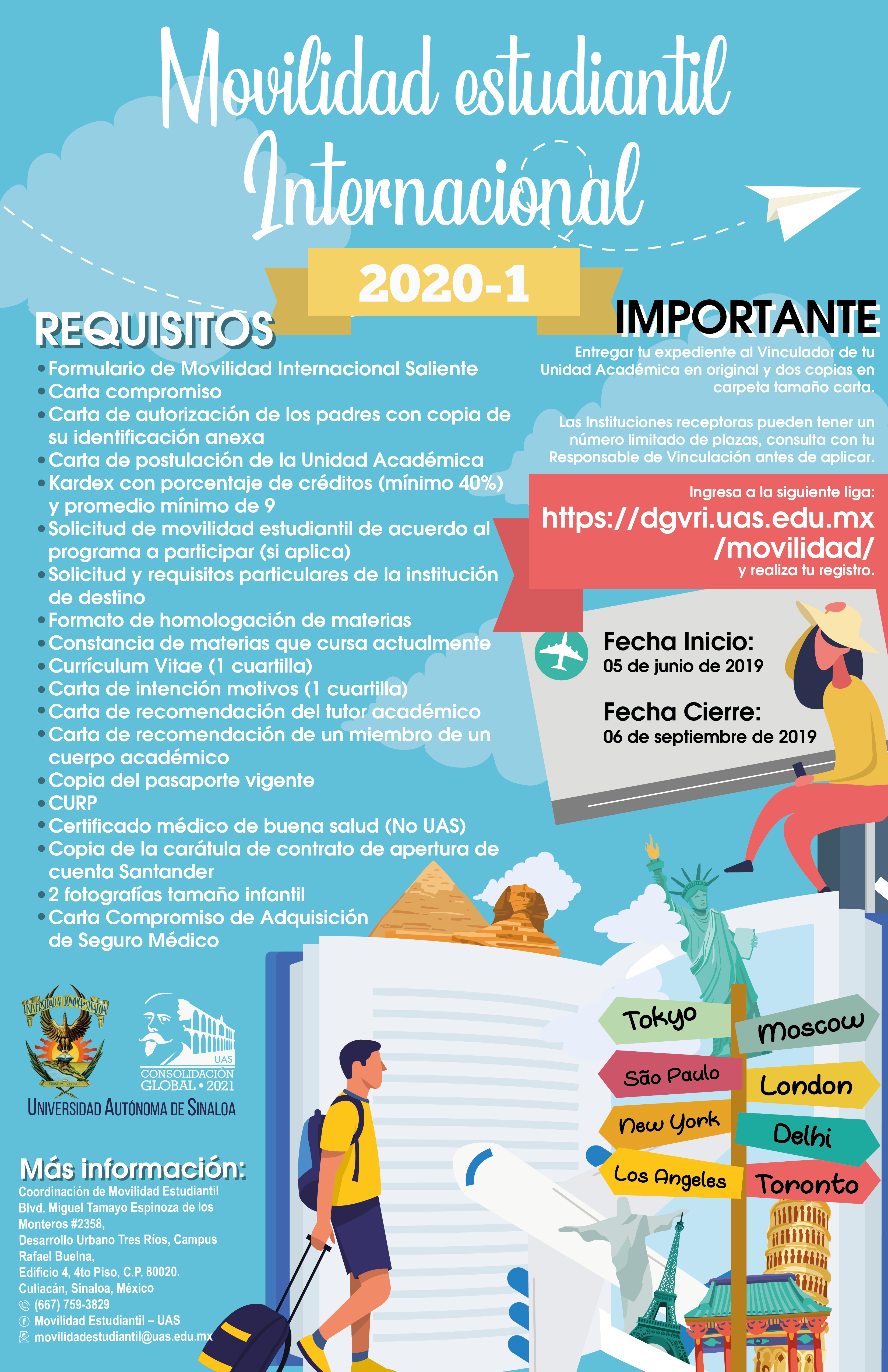 Convocatoria Movilidad Estudiantil 2020-1 – Facultad De Ciencias De La ...